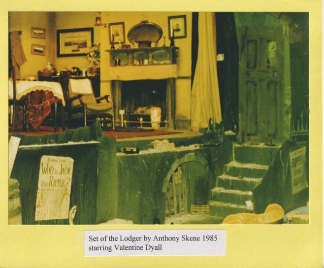 Set of 'The Lodger' by Anthony Skene 1985 starring Valentine Dyall