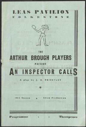 Programme for production of "An Inspector Calls"